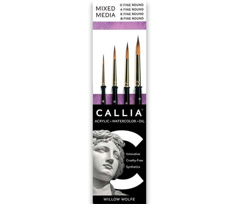 Willow Wolfe Callia Artist Brushes - Watercolor Basic Set