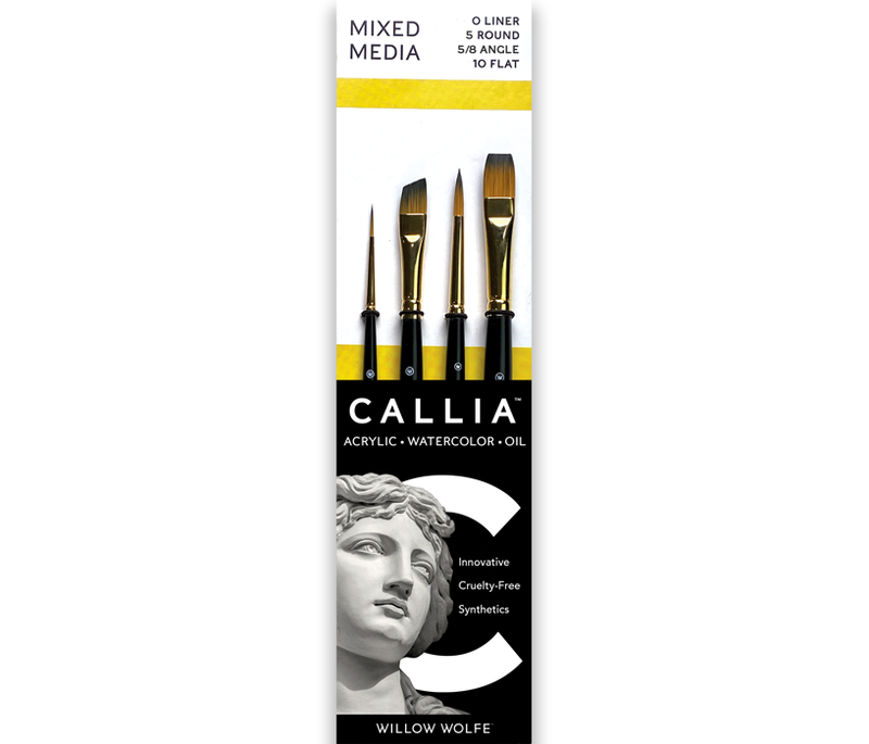 Willow Wolfe Callia Artist Brushes - All Media Starter Set